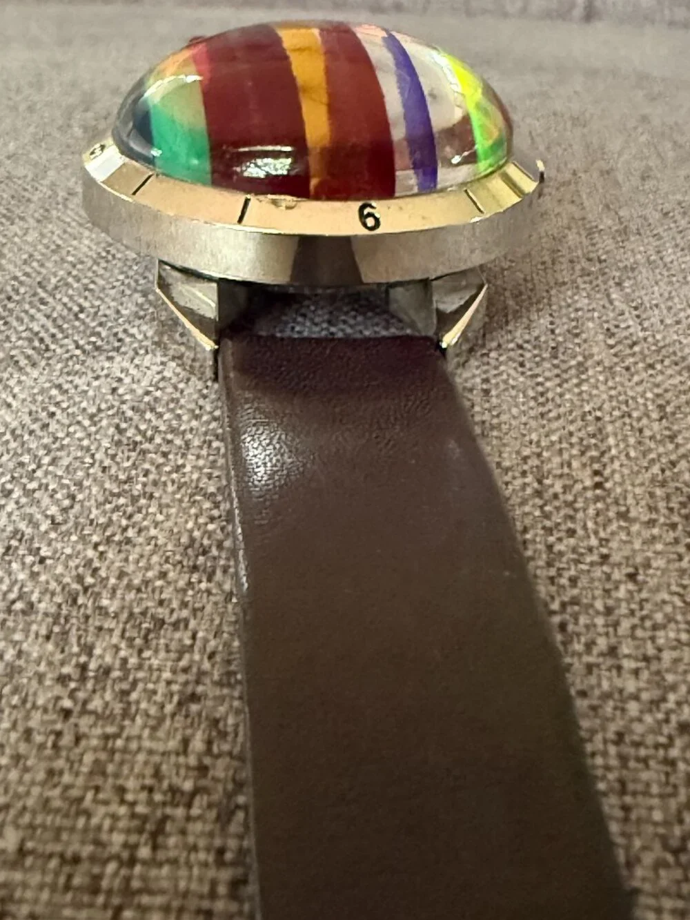 Vintage ZZYZX Domed Kaleidoscope Watch